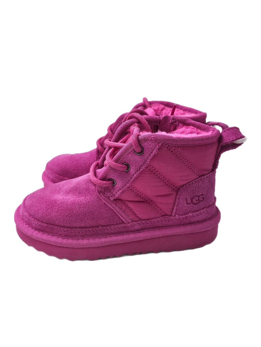 UGG Neumel II LTA Puff Quilted Chukka Boots Rock Rose Toddler Girls 9T 1136853T